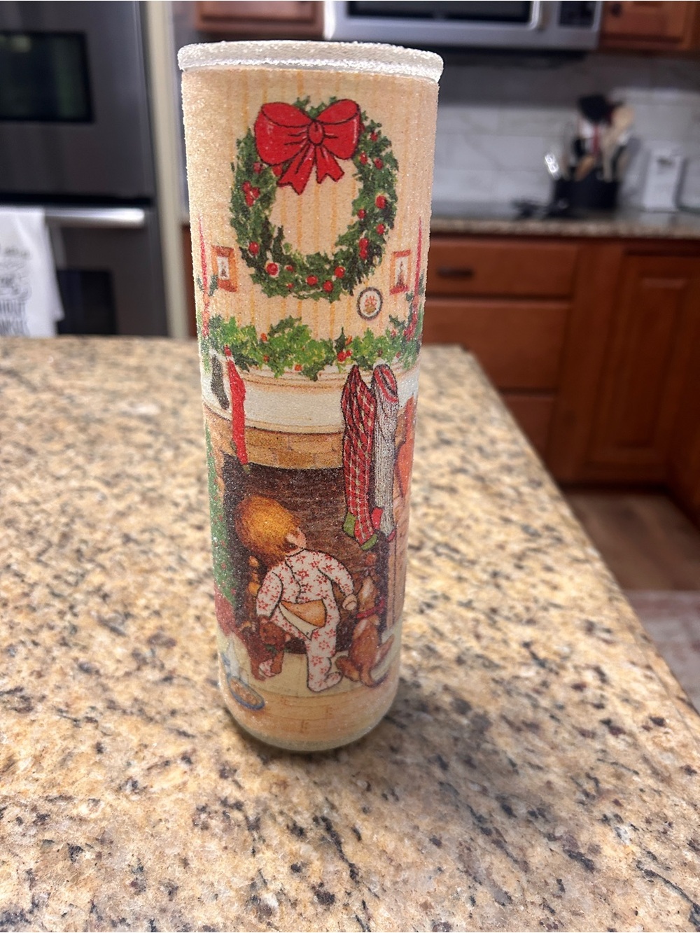 Vintage Christmas Candle